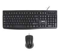 iggual Kit tastiera e mouse, connessione USB, 105 tasti, 800-1600 dpi, compatibile Windows, macOS, Linux, silenzioso, CMK-BUSINESS2