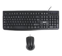 iggual Kit tastiera e mouse, connessione USB, 105 tasti, 800-1600 dpi, compatibile Windows, macOS, Linux, silenzioso, CMK-BUSINESS2