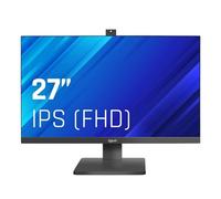 iggual -Monitor ML27WC 27 pollici 16:9 -Full HD -Pannello LED IPS 100Hz -Webcam Telescopica integrata Videoconferenze -Schermo e Telaio Ultra Sottile -Inclinabile - VGA HDMI (61,5 x 36,9 x 4,6) cm