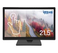 iggual Monitor touch LCD da 21,5" (16:9). - Pannello resistivo 4 fili - Compatibile Applicac. POS e sistemi Ope: Windows 7 e successivi. -Connessione: VGA+HDM+USB-A. -Risoluzione 1600 x 900 px
