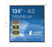 iggual Pantalla eléctrica 4:3 134 240x240 cm - Nouvo