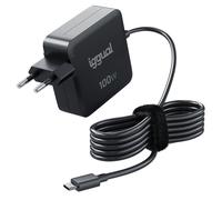 iggual Caricatore da 100 W con cavo - Porta di ricarica USB C PD - Ricarica rapida per computer portatili, tablet, telefoni cellulari - Compatibile con qualsiasi dispositivo, anche Apple - nero.