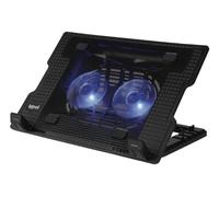 iggual Base di raffreddamento per notebook RP2V17A fino a 17" - 2 ventole, 4 posizioni, 2 porte USB