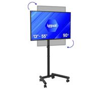 IGGUAL SRTV55 Supporto TV da pavimento con ruote 13 a 55" VESA 75x75 a 200x200 Max 20Kg
