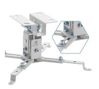 Iggual STP01 Supporto da soffitto inclinabile per proiettore Max. 25Kg Bianco