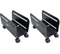 iggual - Supporto per CPU con Ruote, Base Regolabile da 11,9 a 20,9 cm, Supporto in Metallo per Torre PC da Posizionare sotto la Scrivania, Regge fino a 10 kg, Ideale per Ufficio e Setup