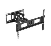 iggual Supporto TV da parete compatibile 37-85" e carico massimo 60 kg- inclinabile e girevole- VESA 200x200 a 600x400- distanza da parete 100-500 mm - resistente in nero - mod. SPTV18-L