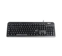 iggual - Tastiera con Cavo CK-Basic-120T | Tastiera per Computer, Modello Basic - Tastiera con Connessione USB - Compatibile con Windows, macOS, Linux - Pc Portatile - Colore Nero