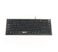 iggual - Tastiera con Cavo TKL-USB | Tastiera per PC Ultra Slim - Tastiera con Connessione USB - Compatibile con Windows e Android - PC Portatile - Colore Nero