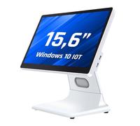 iggual TPV AIO 15,6" WiFi -Monitor Touch Capacitivo, Panoramica 16:9 - Sist. Operativo Windows 10IOT -Processore N100 - SSD 128 GB+ 8 GB RAM-Tutto in uno- Uso commerciale(POS)-Adatto per Verifactura