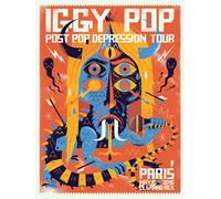 Iggy Pop Paris Le Grand Rex Post Pop Depression Tour - poster cm. 30 x 40