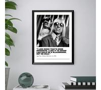 Iggy Pop - Quadro Stampa Poster Musica Vintage Rock - CORNICE INCLUSA 40x30