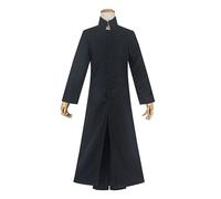 IGHSNZUH Giacca for Costume Cosplay Matrix Neo Trench Lungo Nero for Halloween(M)