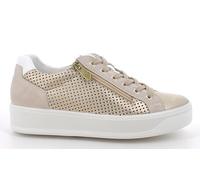 IGI & CO 11445 P/E scarpe donna pelle laminato camoscio sneaker casual zeppa