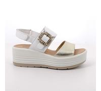 IGI&Co 1164522 Sandali Donna Zeppa con Plantare in Pelle Bianco 36