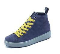 IGI&CO 4667455 Scam Blu Sneakers con Zeppa Bassa per Donna in Nabuk con Lampo e Lacci (Taglia 37)