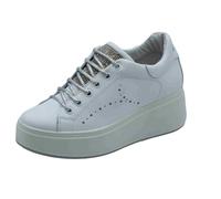 IGI&CO 7657300 Nappa Soft Bianco Sneakers per Donna in Pelle con Zeppa Alta Interna (Taglia 40)