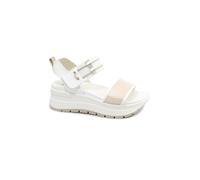 IGI&CO 7677522 bianco scarpe donna sandali zeppa pelle strappo