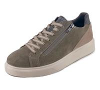 IGI&Co 8636466 Sten - Sneakers Platform con Zip in Pelle Scamosciata Bosco/Fango 42