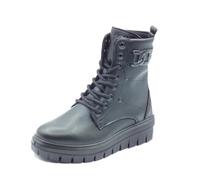 IGI&Co 8653100 Nappa Soft Nero Anfibi per Donna in Pelle Nera con Lacci e Lampo (Taglia 38)