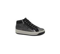 IGI&Co 8670000 Laminato Nero Scarpe Donna Sneakers Mid Zeppa Lacci Zip 38