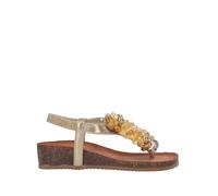 Igi&Co D.Antibes, Sandali con Zeppa Donna, Platino, 37 EU