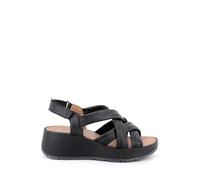 Igi&Co D.Carola, Sandali con Zeppa Donna, Nero, 36 EU