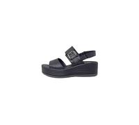 Igi&Co D.CLEA, Sandali con Zeppa Donna, Nero, 37 EU
