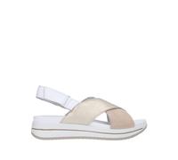 Igi&Co D.Sindy, Sandali con Zeppa Donna, Beige-Platino, 37 EU