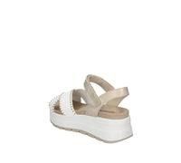 Igi&Co D.Sirena, Sandali con Zeppa Donna, Bianco-PLATINO, 40 EU