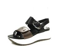 Igi & Co Sirena - Sandali In Pelle Con Zeppa Nero - Taglia 38 [23.5cm] Scarpe