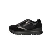 Igi&Co Donna Anika, Scarpe con Lacci, Nero-Nero Laminato, 36 EU