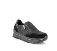 Igi&Co Donna Anika, Scarpe da Ginnastica, Nero-Nero Laminato, 37 EU