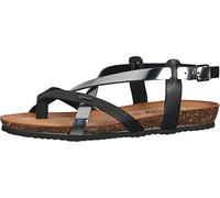 Igi&Co Donna Posy, Infradito, Acciaio/Nero, 37 EU