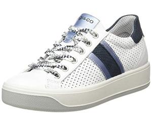 IGI&CO Dvx 71563, Scarpe da Ginnastica Basse Donna, Bianco (White/Blue), 36 EU