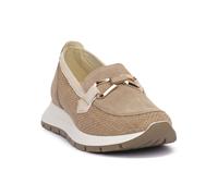 IGI&CO SCARPE DONNA MOCASSINI COMFORT LEGGERI 7659711 BISCOTTO CAMOSCIO E RAFFIA