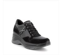 IGI&CO SCARPE SNEAKERS IN PELLE CON ZEPPA DONNA 6655900 NERO DAL 35 AL 40 NEW