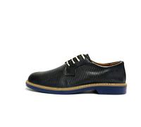 IGI&CO SCARPE UOMO SHOES STRINGATE CASUAL FORMALI LEGGERE 1101400 BLU PELLE