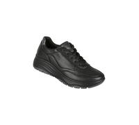 IGI&Co Sneakers donna stringate in pelle con zeppa - nero