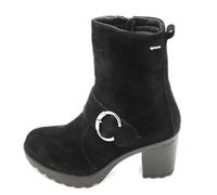 Igi e Co 4661900 stivaletto plateau camoscio nero cerniera fibbia tacco 8cm 3/4