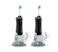 Igiene orale professionale per una bocca, gengive e denti più sani, con 7 punte di ricambio, ideale per viaggi, ricaricabile, igiene orale (confezione da 2)