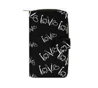 Igienista dentale Amore Dentista Carino Portafogli Lunghi Grande Capacità Portafoglio Fibbia Borsa Blocco Frizione Borsa per Bill Cash Coin Card Key Purse, Stile:, 19.7x11x3.5cm, Per tutte le stagioni