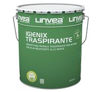 Igienix Antimuffa Traspirante Litri 1 - Linvea | Idropittura murale per interno con film resistente alla muffa. Classificato secondo la normativa UNI:EN 13300:2002 (1 Litro)