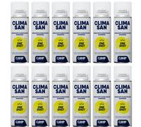 CAMP Climasan One Shot Spray - Igienizzante Climatizzatore e Abitacolo Auto Monodose, Spray Pulizia Condizionatore ad Azione Purificante - Ideale per Rimuovere Germi e Batteri, Made in Italy, 12x200ml