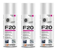 Faren F20, Spray Igienizzante per Climatizzatori Casa e Auto, Azione Pulente, Contro Batteri, Soluzione Alcolica Balsamica, 400ml