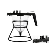 Ghidini Imbuto dosatore Pinocchio policarbonato acciaio inox 3 beccucci silicone piedistallo nero