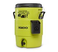IGLOO Distributore di Acqua Portatile in plastica da 10 galloni per Campeggio, Cantiere ed Eventi Sportivi, per Lavare Le Mani, con beccuccio e portasapone