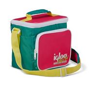 IGLOO Retro borsa frigo quadrata - soft cooler 6,6L con tracolla, compatta per scuola, ufficio, picnic, campeggio, outdoor - design retrò e buona capacità termica