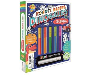 Igloobooks Robots, Racers, Dinosaurs Coloring Set (Mixed Media Product)