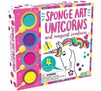 Igloobooks Sponge Art Unicorns and Magical Creatures (Tascabile)